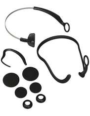 Udstyr så Blueparrott C400-XT headsettet  kan bæres på forskellige måder.