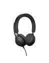 Jabra Evolve2 40, MS Stereo Headset Ledningsført Kontor Callcenter USB Type-A Sort