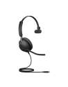 Jabra Evolve2 40, MS Mono Headset Ledningsført Kontor Callcenter USB Type-C Sort