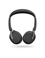 Jabra Evolve2 65 Flex Headset Kabel & trådløs Kontor Callcenter Bluetooth Sort