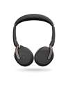 Jabra Evolve2 65 Flex Headset Kabel & trådløs Kontor Callcenter Bluetooth Sort