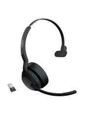 Jabra Evolve2 55 Headset Trådløs Kontor Callcenter Bluetooth Sort