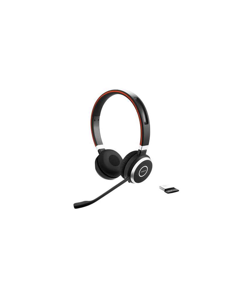Jabra Evolve 65 Headset Kabel & trådløs Opkald musik Micro-USB Bluetooth Sort