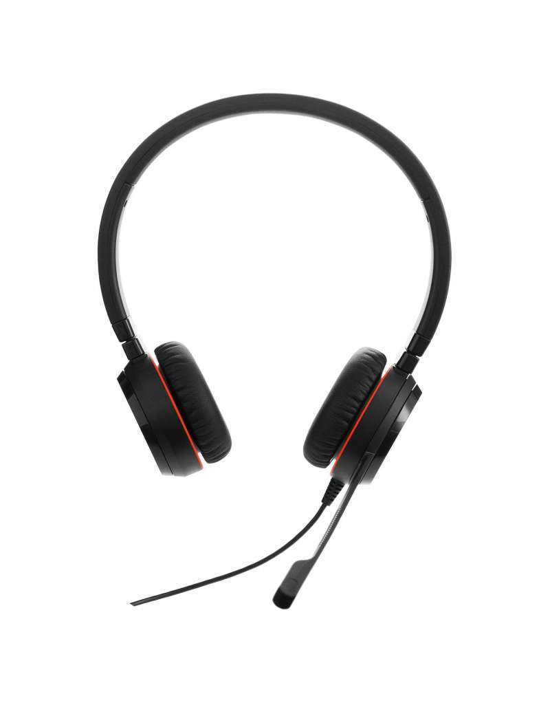 Jabra Evolve 20SE MS Stereo Headset Ledningsført Kontor Callcenter USB Type-A Bluetooth Sort
