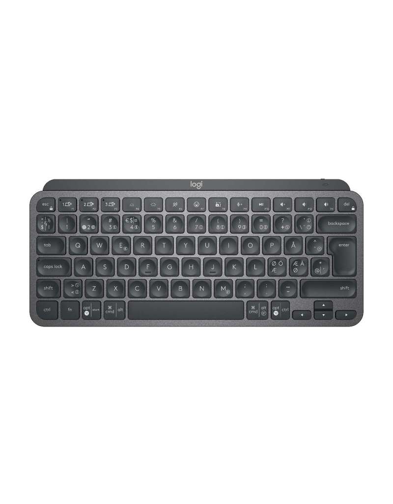 Logitech MX Keys Mini tastatur Universel RF trådløs + Bluetooth QWERTY Nordisk Grafit