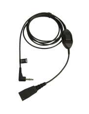 QD Cord to 3.5 mm jack. With in-line call-answering for Alcatel 8er and 9er Series