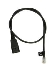 QD Cord to RJ10, straight, 0,5 meters, e.g. for Lucent Callmaster V, VI, Cisco 79xx and PLX A22