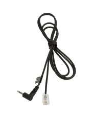 RJ10 Cord to 2,5mm pin plug, 1,0 meter for Panasonic KX-T 7630, 7633, 7635 and e.g. GN9300, GN9120, GN Ellipse, GN8000