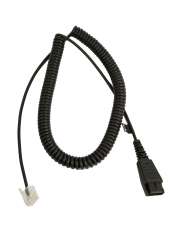 QD Cord to RJ45, coiled, 0,5 - 2m, only in connection with Jabra BIZ 2400 balanced on Siemens Openstage