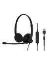 EPOS 1001421 hovedtelefoner headset Ledningsført Kontor Callcenter USB Type-C   USB Type-A Sort