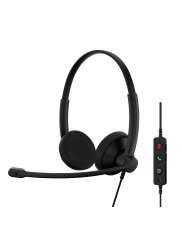 EPOS 1001421 hovedtelefoner headset Ledningsført Kontor Callcenter USB Type-C   USB Type-A Sort