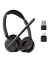 EPOS 1001490 hovedtelefoner headset Kabel & trådløs Kontor Callcenter USB Type-C Bluetooth Sort